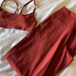 lululemon set in terra orange